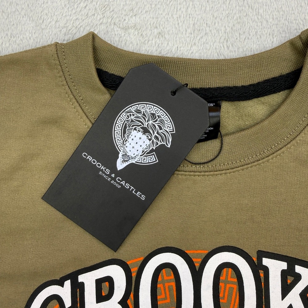 Crooks & Castles Sweatshirt Mens medium Crewneck Graphic StreetWear‎ Longsleeve - Picture 4 of 7